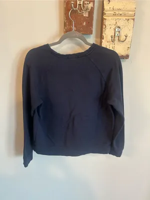 Quince SuperSoft Fleece Crew — Navy thumbnail 3