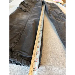 Garage Cargo Pants Womens 3 Black Gray Utility Jogger Bungee Hem Y2K Gorpcore thumbnail 6