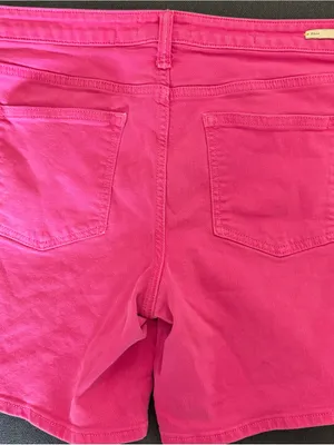 Pilcro Anthropologie Hot Pink Denim Jean Shorts thumbnail 7