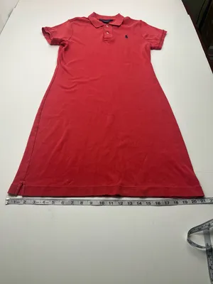 Ralph Lauren Sport Womens Size Medium Polo Dress‎ Pink Short Sleeve Preppy thumbnail 9