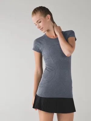 Lululemon Swiftly Tech Short Sleeve - Heathered Black - 6 thumbnail 2