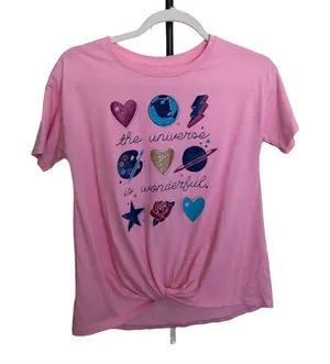🌼 3/$18🌼 Pink T-shirt by So size XL thumbnail 1