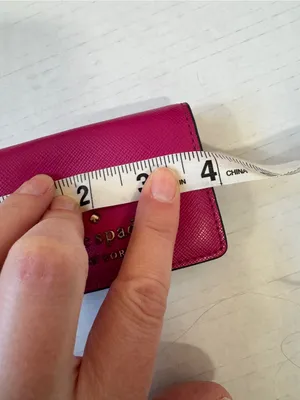 Kate Spade Pink Leather Micro Wallet Mini Designer Luxury thumbnail 3