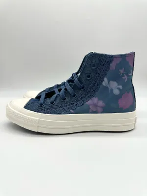 Converse Chuck 70 Hi Floral Satin Slacker Blue Men 5 Women 7 NWOB A17487C thumbnail 8