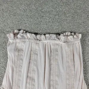 Chelsea & Violet Top Womens M Pink Collar Tie Ruffle Lace Trim Sleeveless Tank thumbnail 10