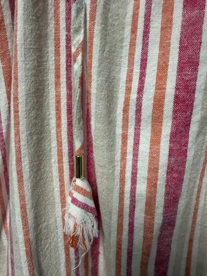 Cupio Pink & Cream Striped Tie-Front Tunic Dress thumbnail 3