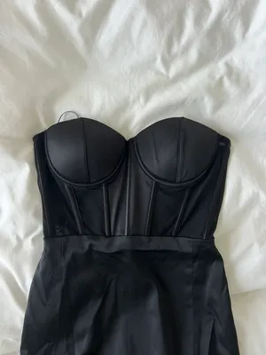 Meshki Black Midi Dress thumbnail 2