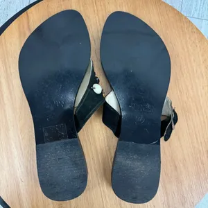 Naughty Monkey Suede Beaded Boho Thong Sandals Black‎ 8.5 thumbnail 9