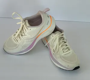 Saucony Women's Cream Running Sneakers with Pastel Pink and Orange Accents thumbnail 1