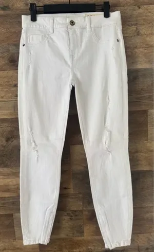👻 Pistola White Distressed Skinny Jeans thumbnail 1