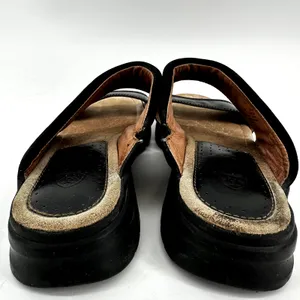 Ariat Slide Sandals Open Toe Slip One Strappy Casual Leather Black 9.5B thumbnail 4