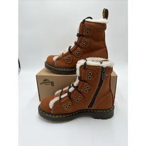 Dr. Martens Women's 1460 Ghille Boots Tan 7 NWB NO LID MSRP $ 180 thumbnail 3