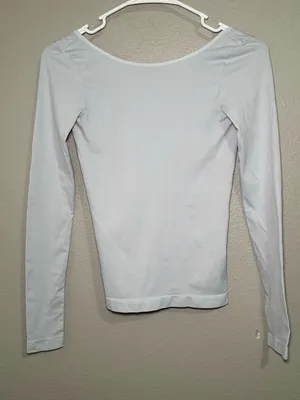 Free People Low Open Back Long Sleeve Layering Shirt Women’s Size XS - Small thumbnail 3