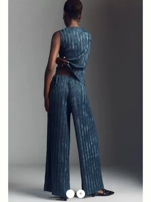 Anthropologie Maeve Textured Knit Pull-On Pants thumbnail 3