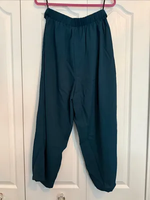 BloomChic High-Waist Teal Wide Leg Pants thumbnail 5