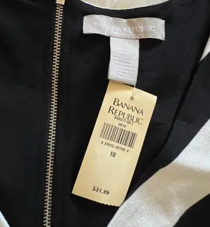 Banana Republic Chevron Stripe Sleeveless Peplum Top thumbnail 8
