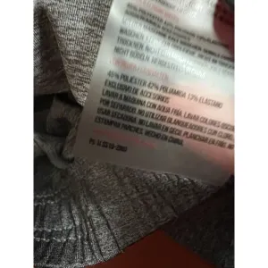 Gymshark Core‎ Leggings Marled Charcoal Gray White Spellout Size Medium thumbnail 6