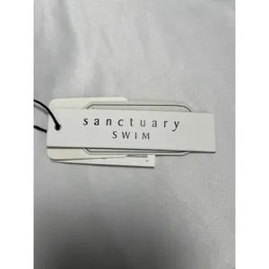 Sanctuary Swim Womens XL Blue Ribbed Cutout One Piece Swimsuit New‎ thumbnail 6