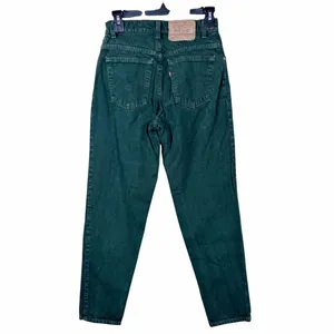 Vintage 90s Levis 550 Relaxed Fit Tapered Leg Green Jeans USA Made 5S High Waist thumbnail 5