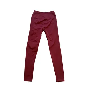 AUROLA Seamless Scrunch Butt Leggings Burgundy High Waist Activewear Size S thumbnail 2
