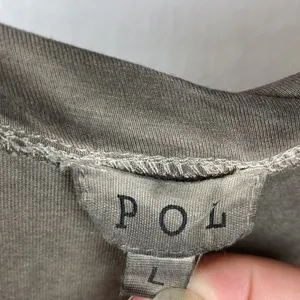POL Gray Sleeveless T Shirt Tunic Top L thumbnail 5