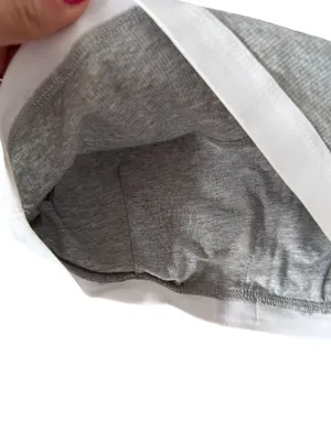 GAP Gray White Sports Bra Bralette Size Medium NEW NWT thumbnail 3