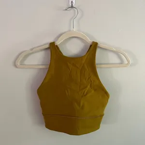 Lululemon Energy Bra High Neck Long Line - Gold Spice - Size 4 - NEW thumbnail 6
