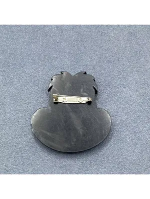 Creative Beauty Acrylic Brooch 🦩 Black thumbnail 4