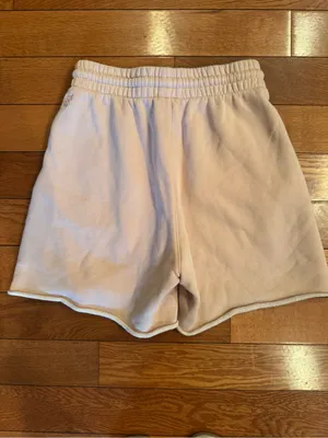 TNA CozyAF Fleece Shorts Pale Pink Size Small thumbnail 4