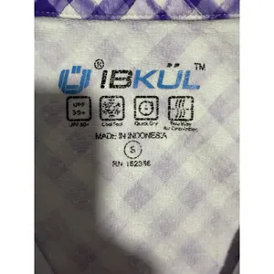 Ibkul Gingham Sleeveless Polo Lavender/White Golf Tennis Women'S‎ Size Small thumbnail 9