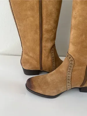 Nurture Tall Suede Boots with Paisley Tooled Detailing NEW 10 boho style paisley thumbnail 6