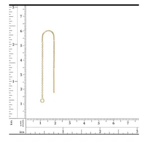 Handmade Swarovski Aurora Borealis Oval Crystal Threader Gold Chain Dangle Earrings thumbnail 2