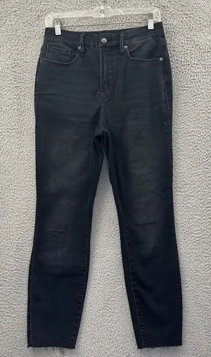 Good American Good Waist Crop Skinny‎ Jeans Stretch Preppy Women's 8/29 x 27 thumbnail 1