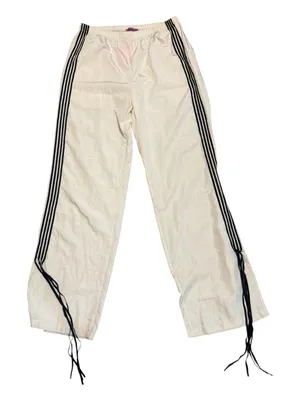 Edikted | Cream with black tie track pants thumbnail 1