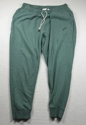 Nike Women’s Fleece Sweatpants XXL Green Jogger Lounge Pants Athletic Casual thumbnail 1