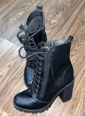 Soda Black High Heel Black Boots thumbnail 1