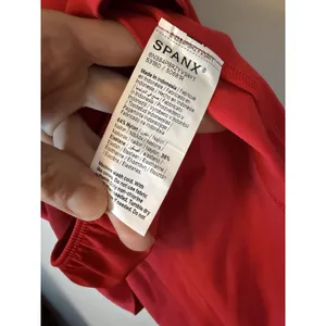 Spanx Booty Boost V-neck Dress Red Sz XL NEW $138 thumbnail 6