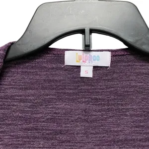 Lularoe Women's Medium‎ Purple Open Cardigan Duster Pocket Loose Fit thumbnail 4
