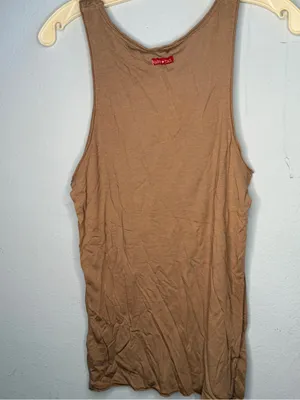 Hard Tail Forever Brown Tank Top nwot Size M thumbnail 3