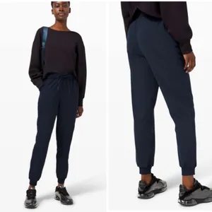 Lululemon Keep Moving Jogger high rise relaxed fit navy blue Size 2 thumbnail 2