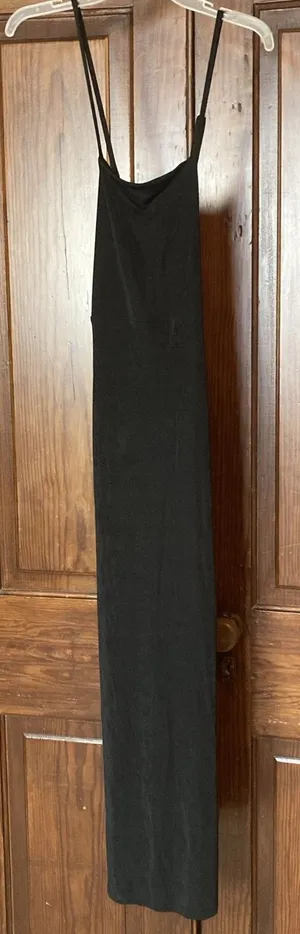 Wild Fable New Black Maxi Dress Sleeveless Stretch Back Straps Size M thumbnail 1