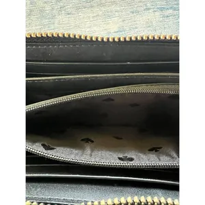 Kate Spade New York Staci 2021 Holiday Multi Striped Large Zip Wallet thumbnail 8