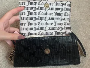 Glossy black Juicy Couture shoulder bag thumbnail 7