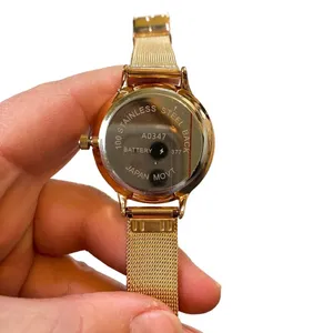 Time and Tru Gold Floral Watch Adjustable Faux Gold Bracelet Feminine Chic Y2K thumbnail 4
