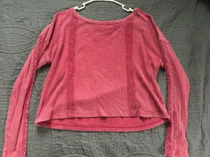 Red/pink long sleeve thumbnail 1
