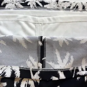 Gianni Bini Women's Skirt L Black White Palm Tree Pencil Skirt Tropical Resort thumbnail 4