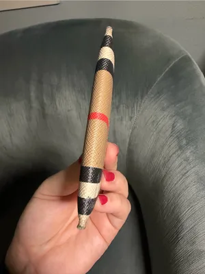 Burberry Black, Beige & Red Striped Card Holder thumbnail 5