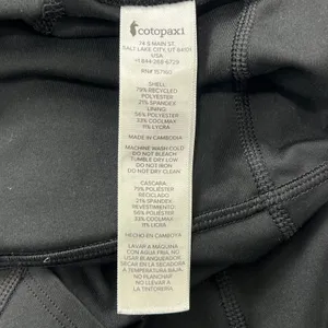 Cotopaxi Cerro Travel Tight Womens L Black High Rise 5-Pocket Hiking Leggings thumbnail 6