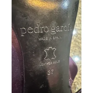 Pedro Garcia Lace Up Purple Satin Heel Bootie Practical Magic Witchy Sexy thumbnail 11