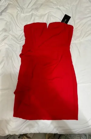 DO+BE Red Strapless  Dress thumbnail 2